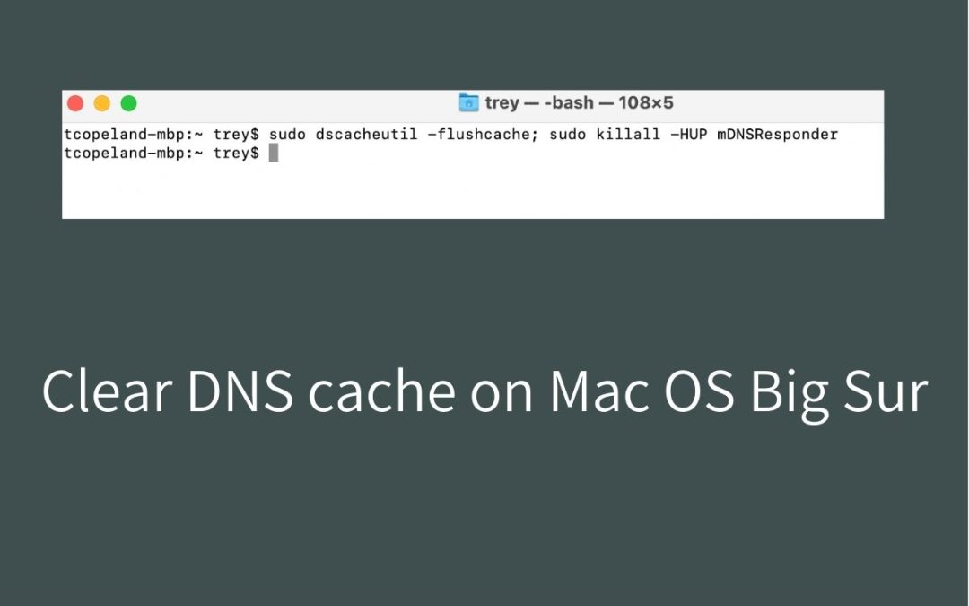 How To Clear DNS Cache In Mac OS Big Sur 270 Creative